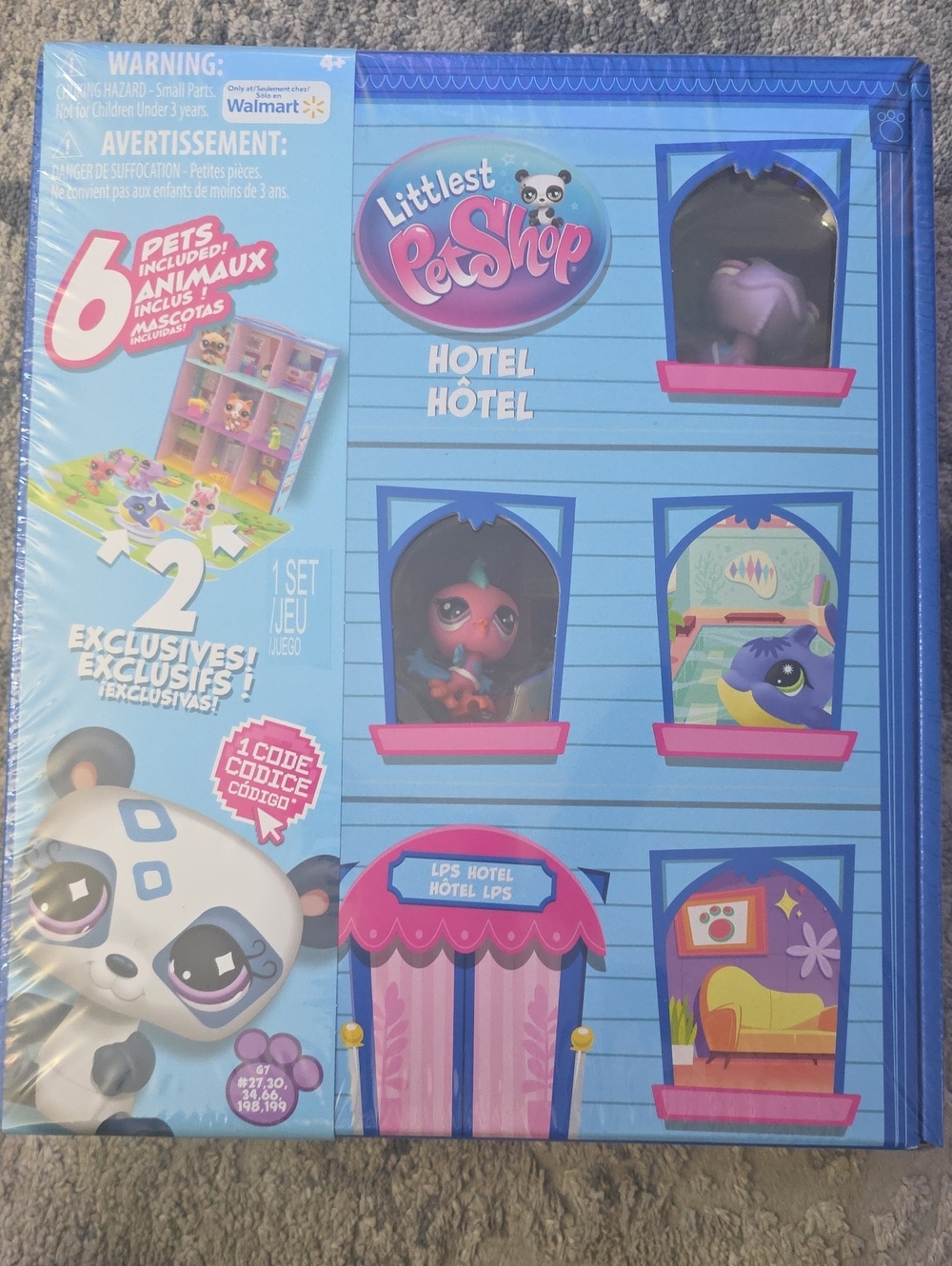 Littlest Pet Shop Hotel Playset - Blue, Pink
